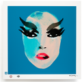 BLUNDLUND FINE ART PRINT / IN THE GUTTER - PATTI BEIGE & TURQUOISE / LIMITED EDITION OF 250