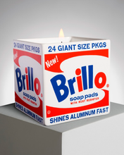 Load image into Gallery viewer, ANDY WARHOL &quot;BRILLO BOX&quot; SQUARE / ARTISANAL SCENTED CANDLE
