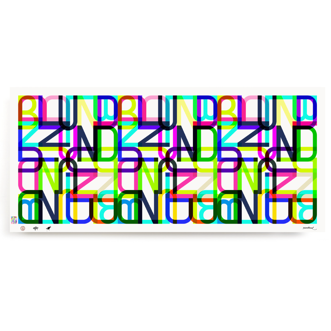 blundlund.co.,ltd print graffiti lettering tag