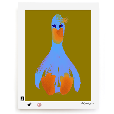 BLUNDLUND.CO.,LTD FINE ART PRINT - LIVON BLUE MUSTARD / LIMITED EDITION OF 250