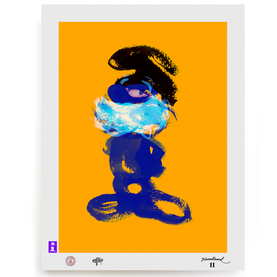 BLUNDLUND.CO.,LTD FINE ART PRINT - OK LILAC YELLOW / LIMITED EDITION OF 250