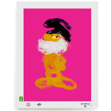 BLUNDLUND.CO.,LTD FINE ART PRINT - OK YELLOW PINK / LIMITED EDITION OF 250