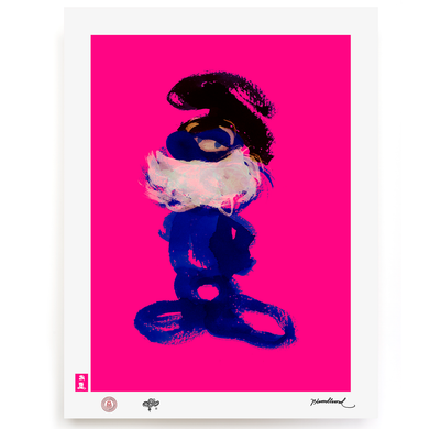 BLUNDLUND.CO.,LTD FINE ART PRINT - OK BLUE PINK / LIMITED EDITION OF 250