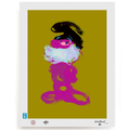 BLUNDLUND.CO.,LTD FINE ART PRINT - OK PINK MUSTARD / LIMITED EDITION OF 250