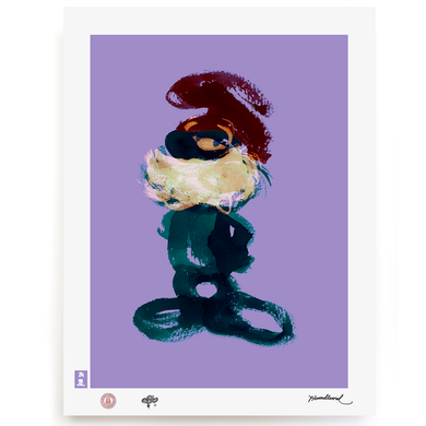 BLUNDLUND.CO.,LTD FINE ART PRINT - OK BLUE LILAC / LIMITED EDITION OF 250