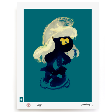 BLUNDLUND.CO.,LTD FINE ART PRINT - YEAH BLUE GREEN / LIMITED EDITION OF 250