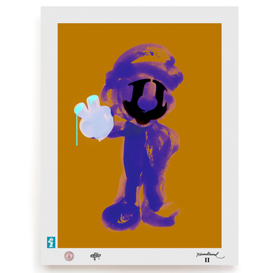 BLUNDLUND.CO.,LTD FINE ART PRINT - MARIO II LILAC MUSTARD / LIMITED EDITION OF 250