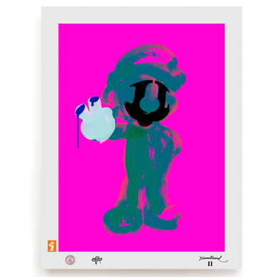 BLUNDLUND.CO.,LTD FINE ART PRINT - MARIO II PETROL PINK / LIMITED EDITION OF 250