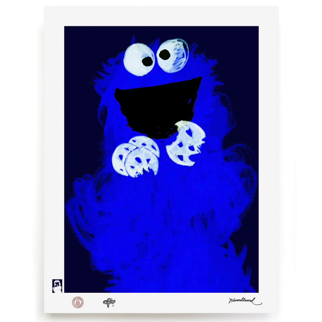 blundlund_bup_cookie_monster_blue_blue-fine_art_print-eye_shut_island-designshop_stockholm