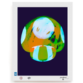 BLUNDLUND.CO.,LTD FINE ART PRINT - NIJCE GREEN DARK LILAC / LIMITED EDITION OF 250