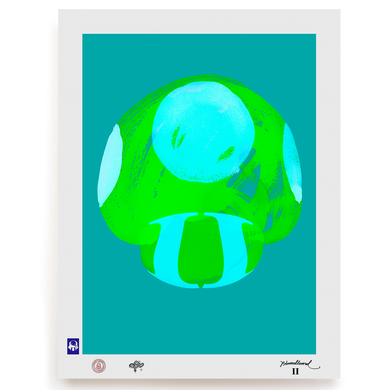BLUNDLUND.CO.,LTD FINE ART PRINT - NIJCE GREEN BLUE / LIMITED EDITION OF 250
