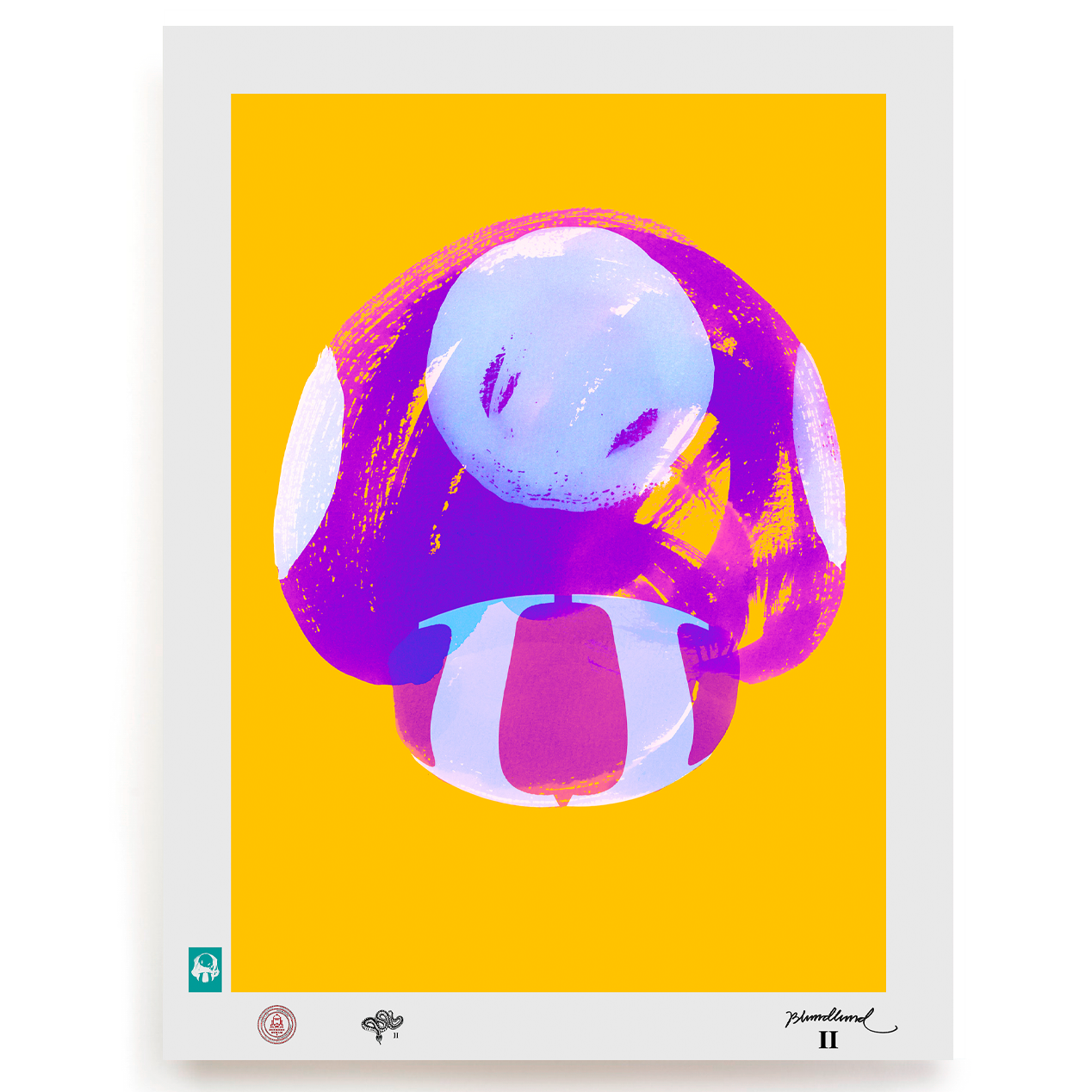 BLUNDLUND.CO.,LTD FINE ART PRINT - NIJCE LILAC YELLOW / LIMITED EDITION OF 250