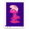 BLUNDLUND FINE ART PRINT - GRRR PINK LILAC / LIMITED EDITION OF 250