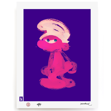 BLUNDLUND.CO.,LTD FINE ART PRINT - GRRR PINK LILAC / LIMITED EDITION OF 250