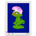 BLUNDLUND FINE ART PRINT - GRRR GREEN LILAC / LIMITED EDITION OF 250
