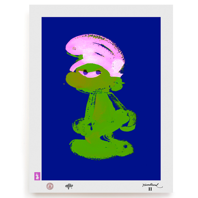 BLUNDLUND.CO.,LTD FINE ART PRINT - GRRR GREEN LILAC / LIMITED EDITION OF 250