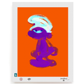 BLUNDLUND FINE ART PRINT - GRRR LILAC ORANGE / LIMITED EDITION OF 250