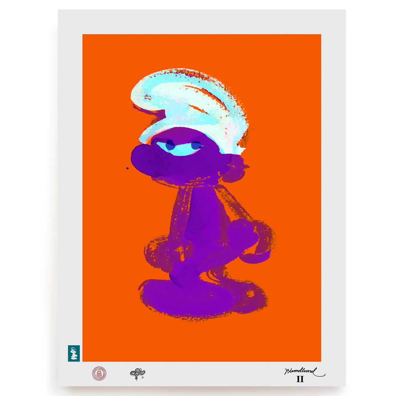 BLUNDLUND.CO.,LTD FINE ART PRINT - GRRR LILAC ORANGE / LIMITED EDITION OF 250