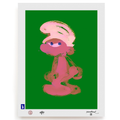 BLUNDLUND FINE ART PRINT - GRRR PINK GREEN / LIMITED EDITION OF 250