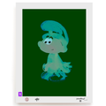 BLUNDLUND.CO.,LTD FINE ART PRINT - UHU TURQUOISE GREEN / LIMITED EDITION OF 250