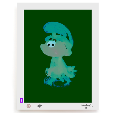 BLUNDLUND.CO.,LTD FINE ART PRINT - UHU TURQUOISE GREEN / LIMITED EDITION OF 250