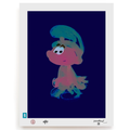 BLUNDLUND.CO.,LTD FINE ART PRINT - UHU RED BLUE / LIMITED EDITION OF 250