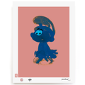 BLUNDLUND.CO.,LTD FINE ART PRINT - UHU LIGHT-BLUE BEIGE-PINK / LIMITED EDITION OF 250
