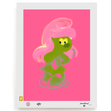 BLUNDLUND.CO.,LTD FINE ART PRINT - YEAH MUSTARD PINK / LIMITED EDITION OF 250