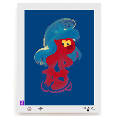 BLUNDLUND.CO.,LTD FINE ART PRINT - YEAH RED BLUE / LIMITED EDITION OF 250