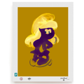 BLUNDLUND.CO.,LTD FINE ART PRINT - YEAH LILAC MUSTARD / LIMITED EDITION OF 250