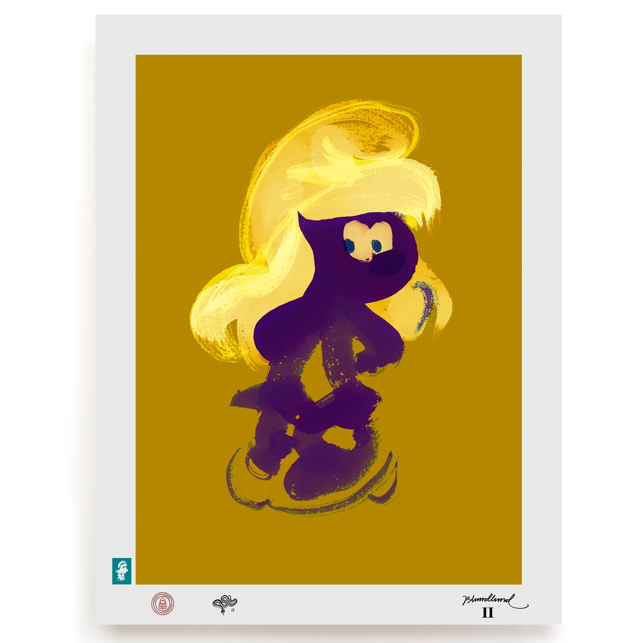 BLUNDLUND.CO.,LTD FINE ART PRINT - YEAH LILAC MUSTARD / LIMITED EDITION OF 250