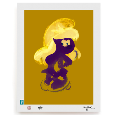 BLUNDLUND.CO.,LTD FINE ART PRINT - YEAH LILAC MUSTARD / LIMITED EDITION OF 250