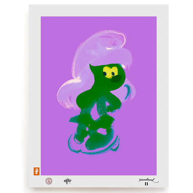 BLUNDLUND.CO.,LTD FINE ART PRINT - YEAH GREEN LILAC / LIMITED EDITION OF 250
