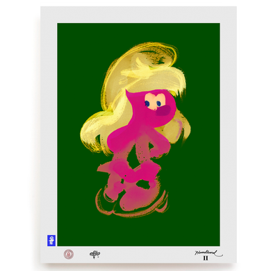 BLUNDLUND.CO.,LTD FINE ART PRINT - YEAH PINK GREEN / LIMITED EDITION OF 250