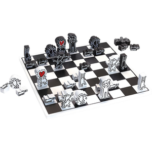 KEITH HARING / WODDEN CHESS SET