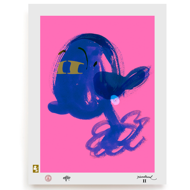 BLUNDLUND.CO.,LTD FINE ART PRINT - WEIL BLUE PINK / LIMITED EDITION OF 250