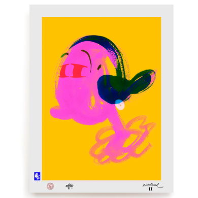 BLUNDLUND.CO.,LTD FINE ART PRINT - WEIL PINK YELLOW / LIMITED EDITION OF 250