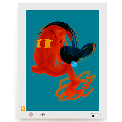 BLUNDLUND.CO.,LTD FINE ART PRINT - WEIL RED BLUE / LIMITED EDITION OF 250