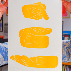 SEBASTIAN CURI   FINE ART PRINT - TOMORROW TODAY MEET ME IN THE MIDDLE  / LIMITED EDITION