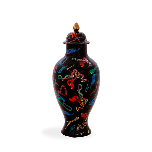 TOILETPAPER CERAMIC SNAKE VASE / SELETTI