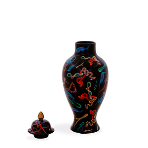 TOILETPAPER CERAMIC SNAKE VASE / SELETTI
