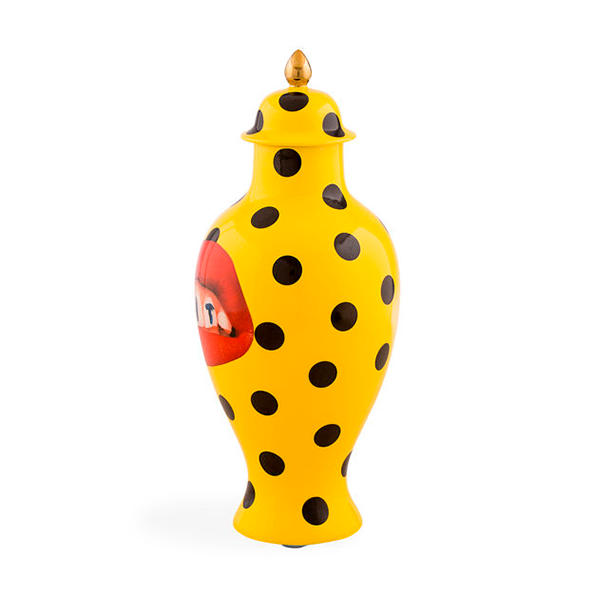 TOILETPAPER CERAMIC TEETH VASE / SELETTI