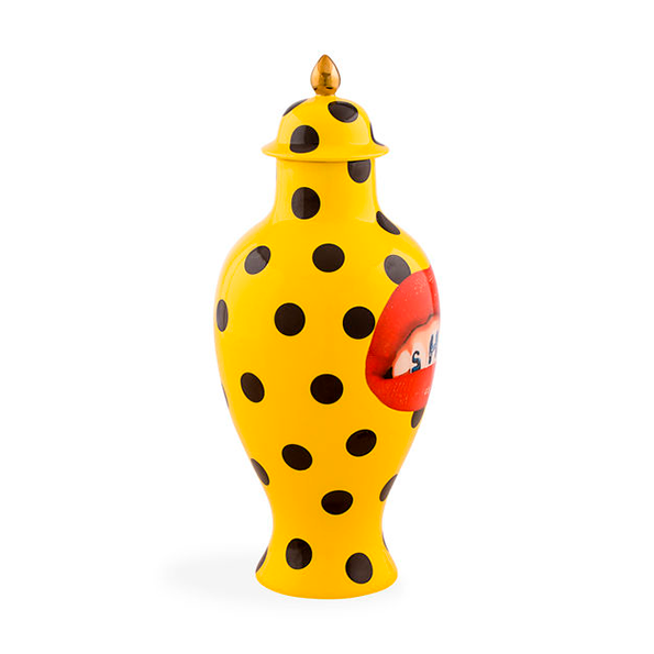 TOILETPAPER CERAMIC TEETH VASE / SELETTI