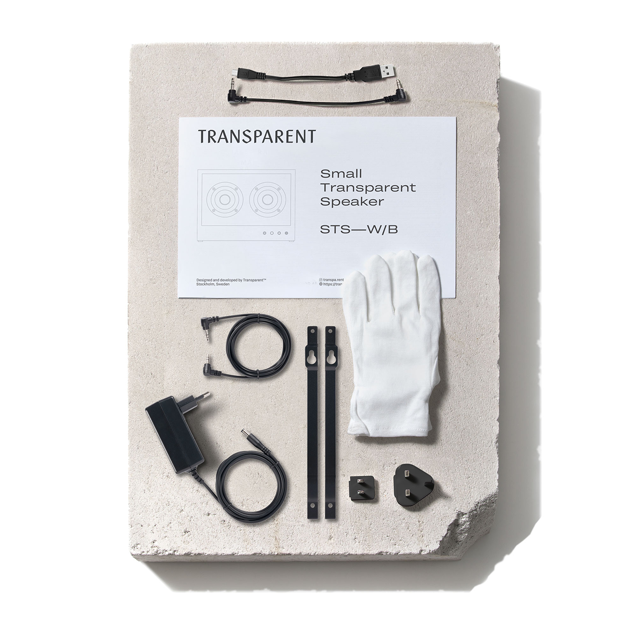 SMALL TRANSPARENT SPEAKER / BLACK