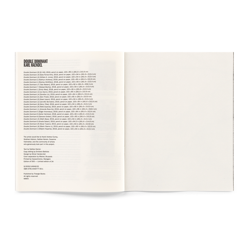 KARL HAENDEL - DOUBLE DOMINANT / TRIANGLE BOOKS