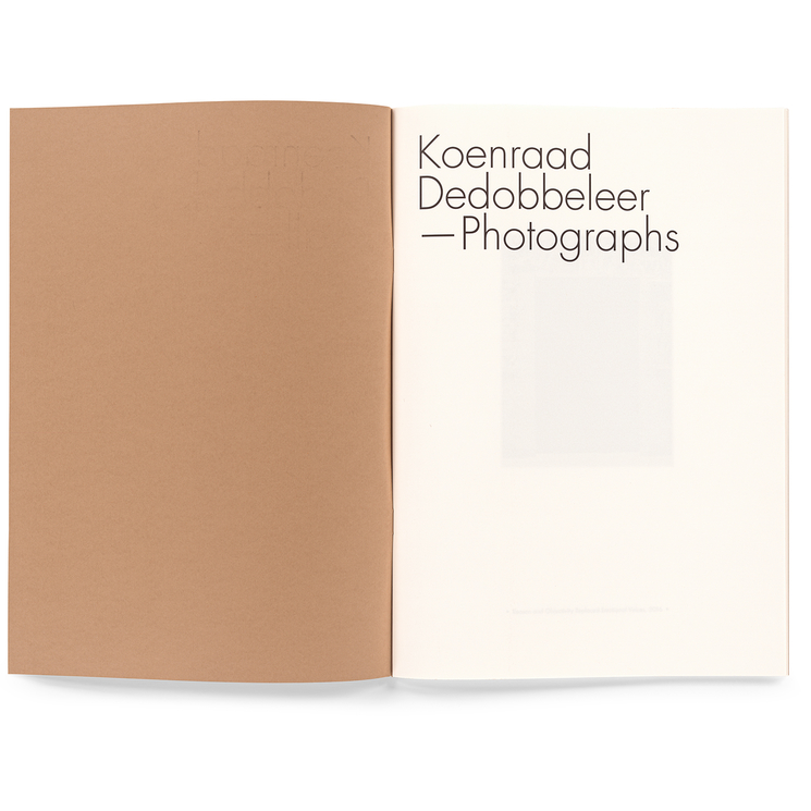 KOENRAAD DEDOBBELEER - WALL / TRIANGLE BOOKS