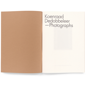 KOENRAAD DEDOBBELEER - WALL / TRIANGLE BOOKS