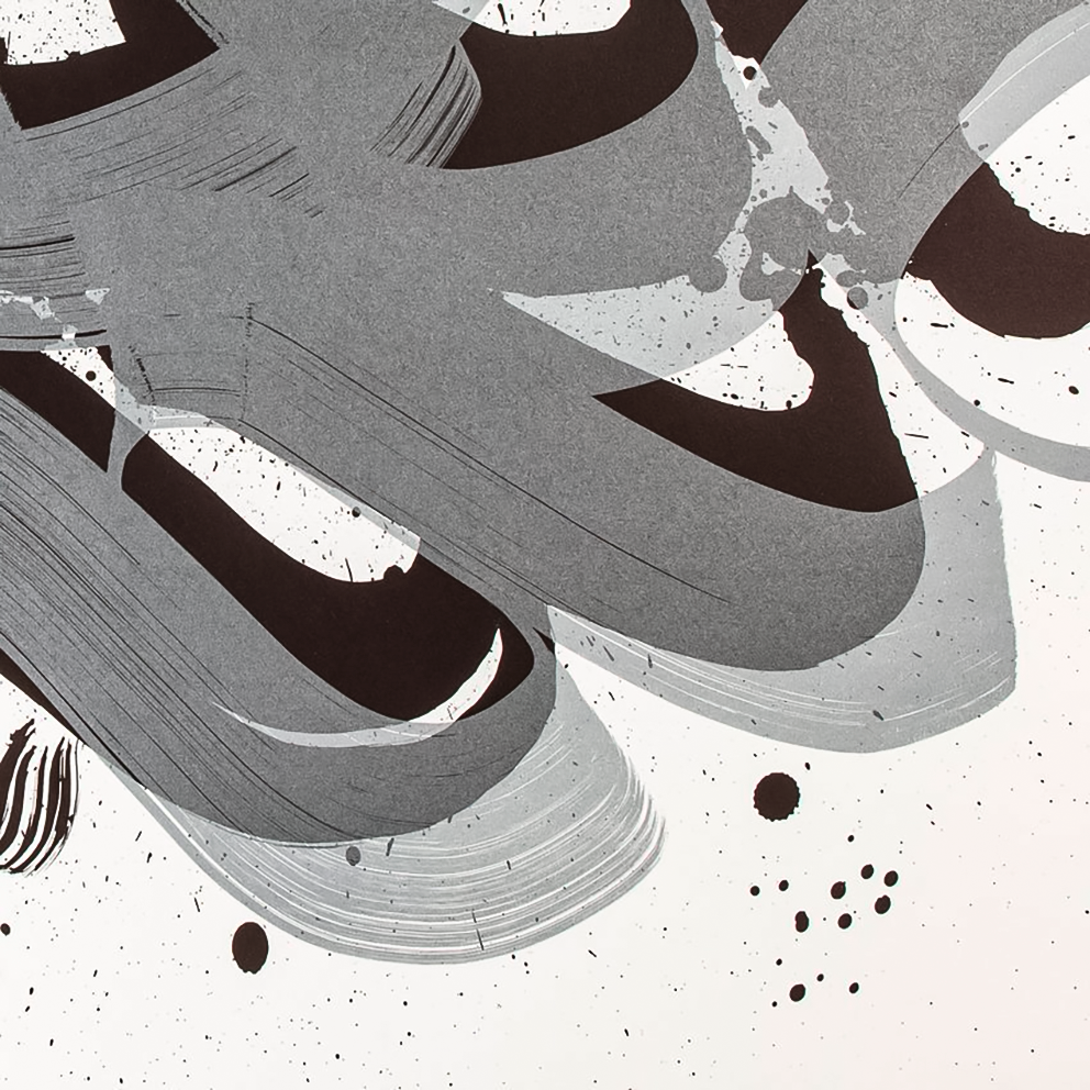 NIELS SHOE MEULMAN - UNAMBIDEXTROUS SHOE BLACK / METALLIC GREY - UNRULY / FINE ART PRINT