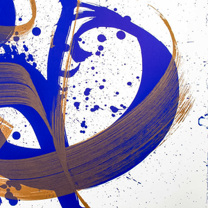 NIELS SHOE MEULMAN - UNAMBIDEXTROUS SHOE BLUE/BROWN - UNRULY / FINE ART PRINT