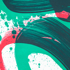 NIELS SHOE MEULMAN - UNAMBIDEXTROUS SHOE GREEEN/RED - UNRULY / FINE ART PRINT